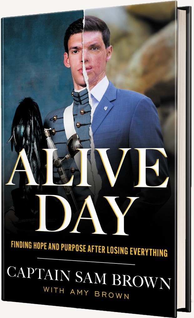 Alive Day book cover by Captain Sam Brown with Amy Brown