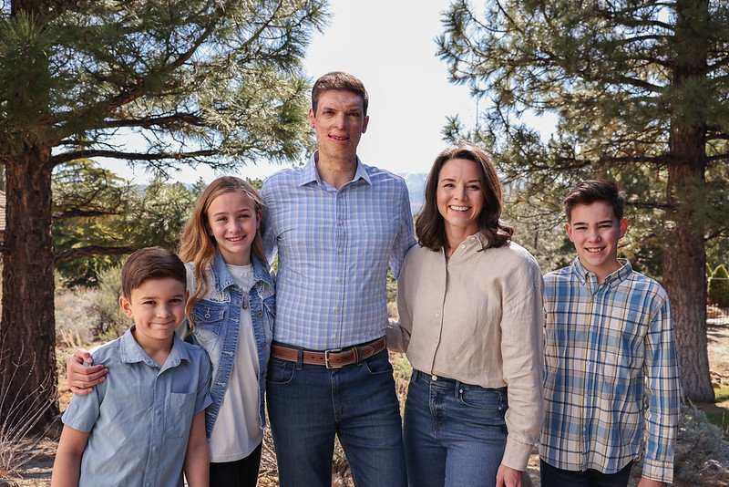 Sam and Amy Brown with their three children